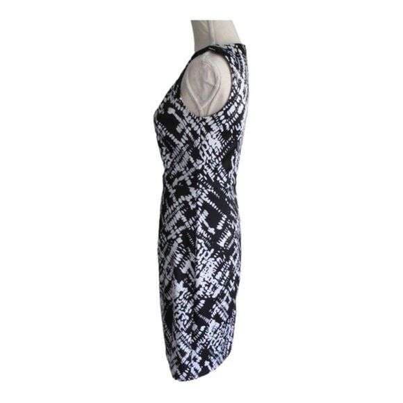 AB Studio Black and White Sleeveless Sheath Dress - Picture 3 of 8